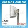 2.4GHz 17dBi Enclosure Flat CPE Antenna  Language Option   FrenchGermanItalianRu 1