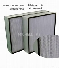 middle efficiency  panel air filters with clapboard