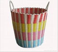 Sell laundry basket/pp woven basket/storage basket/straw basket 2