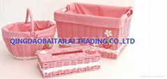 Sell storage basket/pp woven basket/straw basket