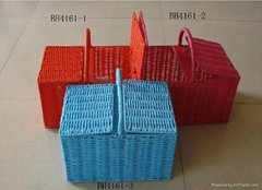 Sell picnic basket/pp woven basket/straw basket/storage basket