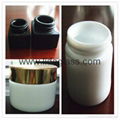 White porcelain glass bottle cream jars