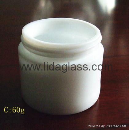 White porcelain glass bottle cream jars 5