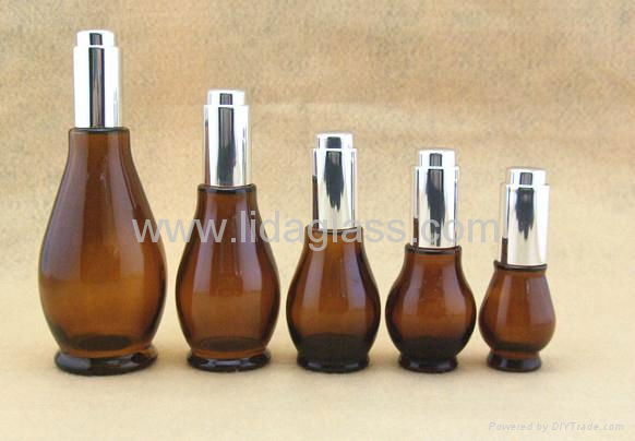 茶色欧式精油玻璃瓶LDJ-103