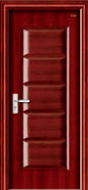 cheap interior steel wood door 3