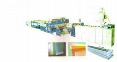 Plastic Hollowness Grid Board Extrusion Production Line