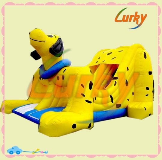 2013 new design inflatalble yellow water slide