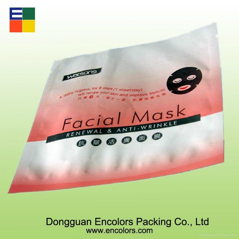 Colorful 3 side sealed facial mask bag 5