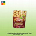 Stand up plastic nuts bag with handle hole 4