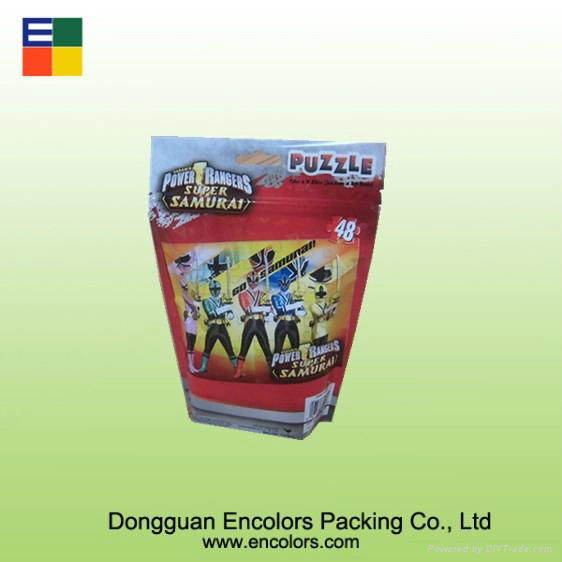 Colorful plastic laminated toy packaging bag for children 2