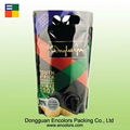 Colorful printing plastic wine bagi in box with valve 1