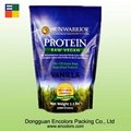 High quality nature plastic chocolate protein powder bag 1