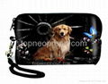 neoprene Camera Case Bag Pouch With Strip Cellphone Iphone Pouch Coin Purse 2