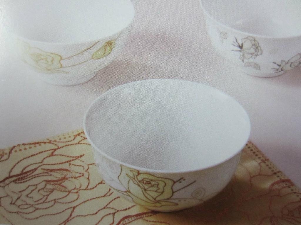 Open stock new bone china bowl with golden flower
