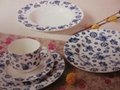 round shape 20pc dinner set with classical blue flower 1