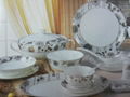 New bone china coup shape 67pc dinner set  1