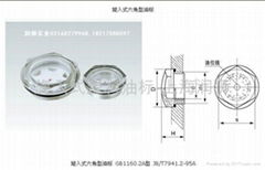 塑料旋入式六角形油标