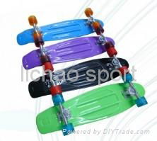 28''x7'' PP plastic skateboard