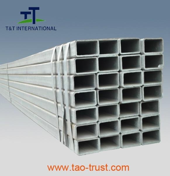 Galvanized  rectangular steel tube 2