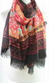 100% Polyester Ladies Fashion Ethnic Scarf 200*80cm 3