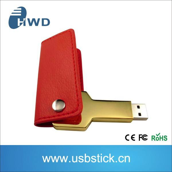 Leather key usb flash drive  3