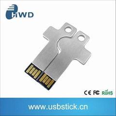 aluminium key shaped  gift usb flash