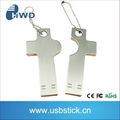 aluminium key shaped  gift usb flash drive 3