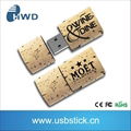 natural wood USB flash drive