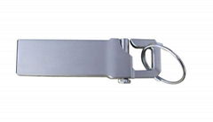 silver usb flash drive in lock shape 2GB