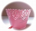Wholesale custom wedding upscale cake paper cups around edge laser hollow 2