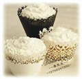 Wholesale custom wedding upscale cake paper cups around edge laser hollow 4