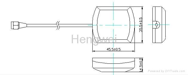 On sale Magnet or Adhesive Water proof IP67 5dBic GPS External Active Antenna 2