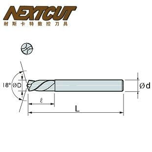 CNC machine tool dedicated high-quality tungsten steel milling cutter, tungsten  2