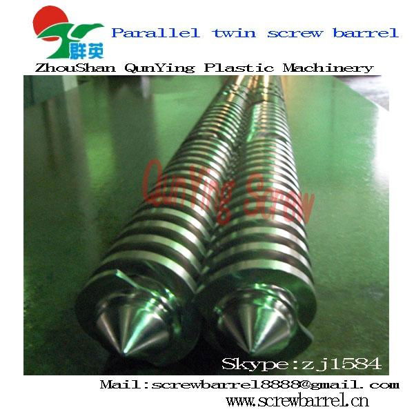 parallel twin screw barrel