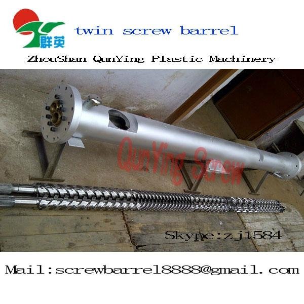 Plastic extruder screw barrel 