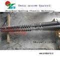 Conical twin screw barrel for plastic recycle and pelletizing line  3