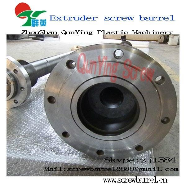 extruder screw barrel PVC screw and barrel plating chrome for plastic extruder 2