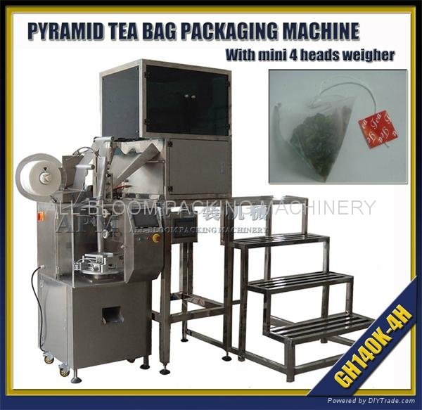 Pyramid tea bag packing machine