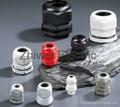 Waterproof plastic cable glands  
