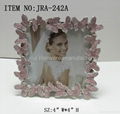 Metal wedding photo frame with colorful epoxy 1