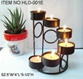 Iron candle holder with black painting 1