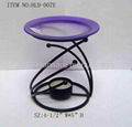 Iron candle holder with black painting 4