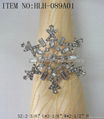 Alloy snowflake napkin ring