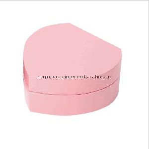 Pink Heart Wooden Jewelry Box
