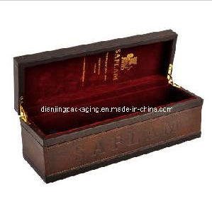 Vintage Luxury Wooden Wine Box Set