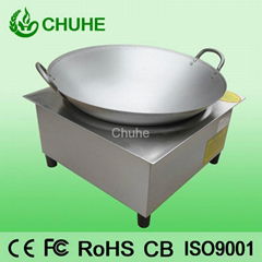 Built in induction wok cooker