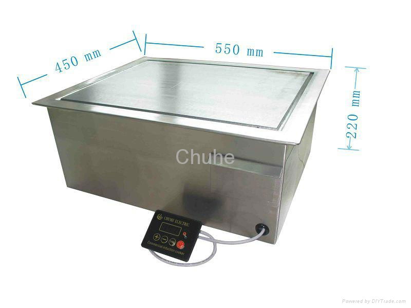 Induction griddle with drop in design 2