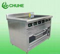 Electric cooker range with 6 burner and an oven 3