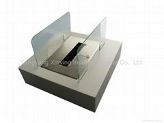 2 Glass Top Table Ethanol Fireplace