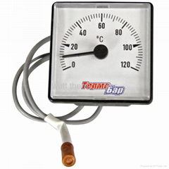 Square capillary thermometer